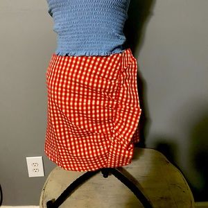 Gingham boutique skirt new